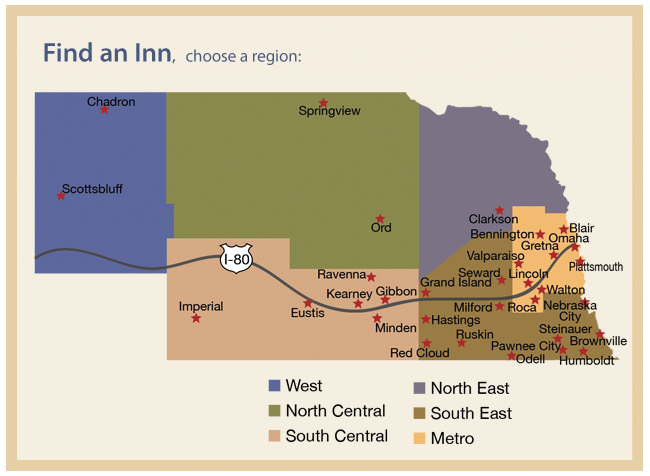 Nebraska Inn By Region